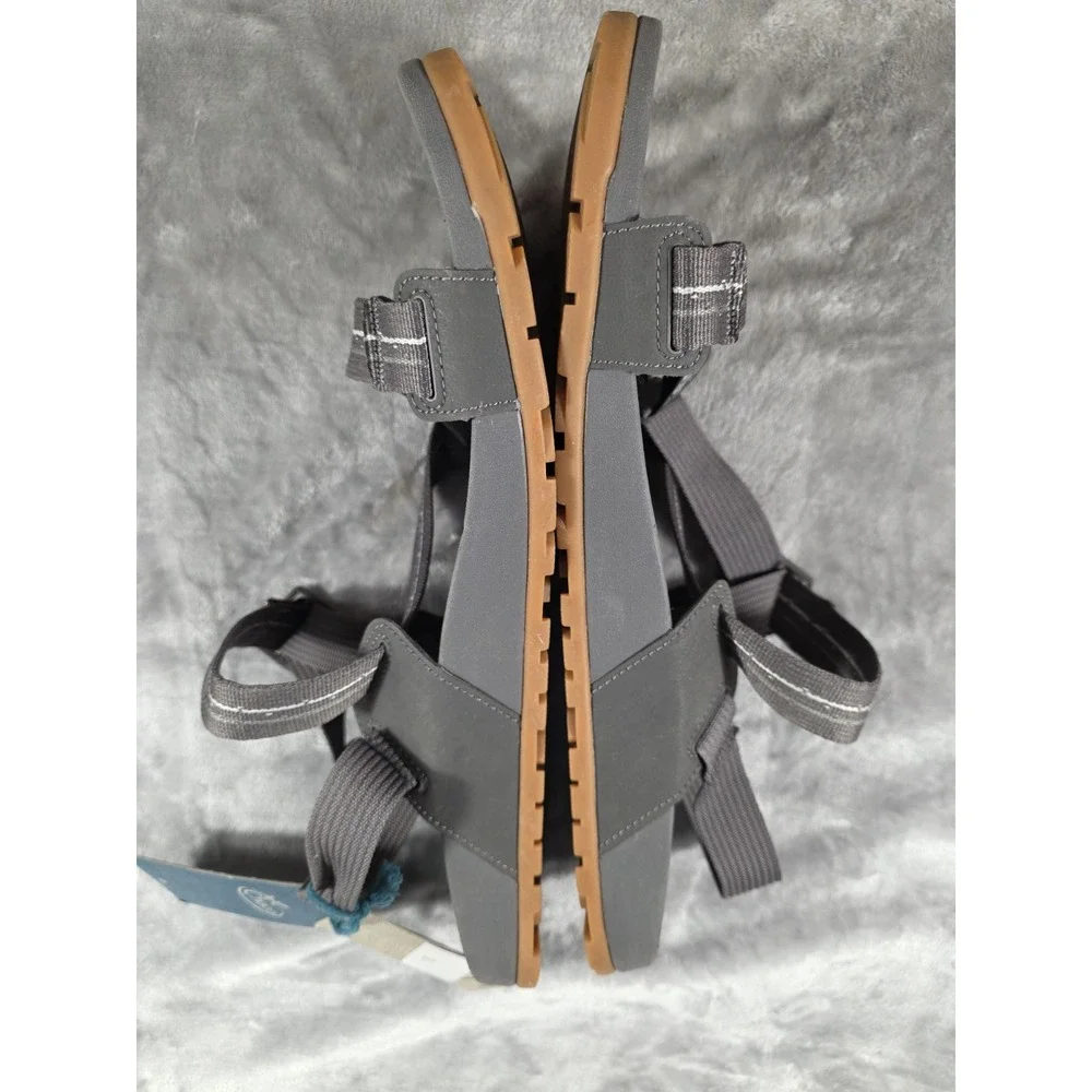 NWT Chaco‎ Lowdown Sandal Men's US 15 Gray Strap Adjustable